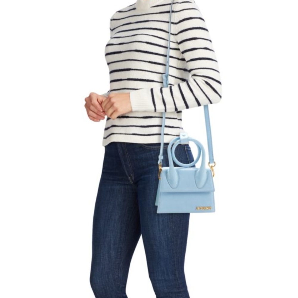 Jacquemus Blue Mini Bag with Circular Handle! Like new! With tagg inside! - Picture 5 of 11